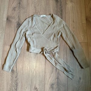 Aritzia Babaton Wrap Long Sleeve